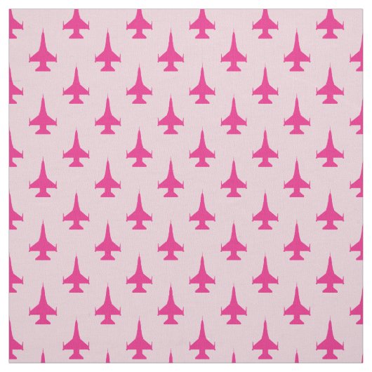 F-16 Viper Fighter Jet Muster Fuchsia Stoff (Muster)