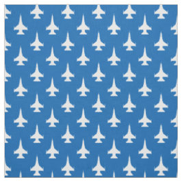 F-16 Viper Fighter Jet Muster weiß Stoff