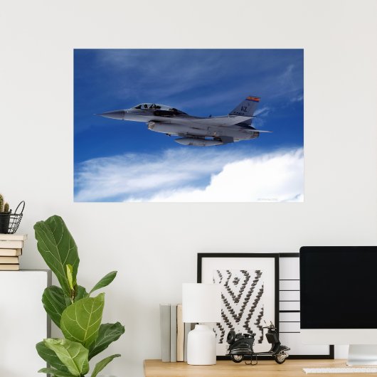 F-16 Zweisitzer Poster (Heimbüro)