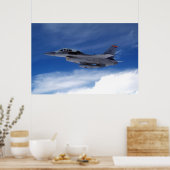 F-16 Zweisitzer Poster (Küche)