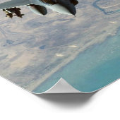 F-16C Falkenflugzeuge Poster (Ecke)
