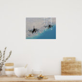 F-16C Falkenflugzeuge Poster (Küche)