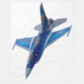 F-16C-KAMPFFAKTOR FLEECEDECKE (Vorderseite)