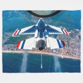 F-16C-KAMPFFAKTOR FLEECEDECKE (Vorderseite (Horizontal))