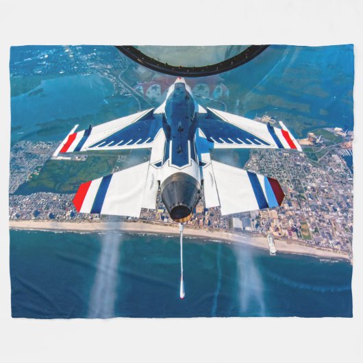 F-16C-KAMPFFAKTOR FLEECEDECKE (Vorderseite (Horizontal))