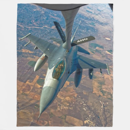 F-16C-KAMPFFAKTOR FLEECEDECKE (Vorderseite)