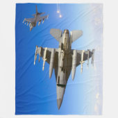 F-16C-KAMPFFAKTOR FLEECEDECKE (Vorderseite)
