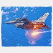 F-16C-KAMPFFAKTOR FLEECEDECKE (Vorderseite (Horizontal))