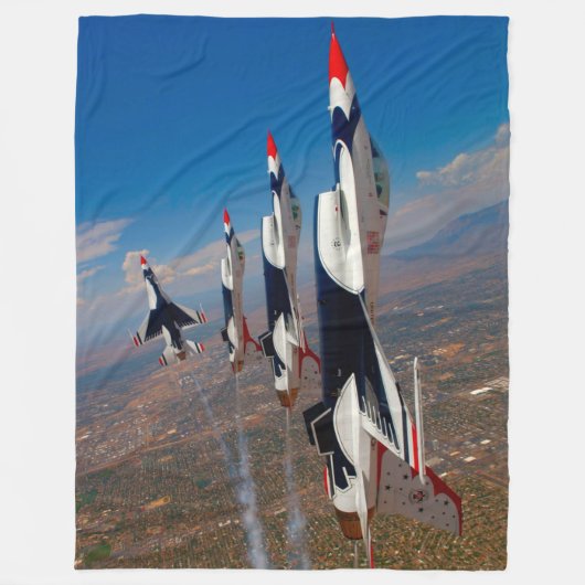 F-16C-KAMPFFAKTOR FLEECEDECKE (Vorderseite)