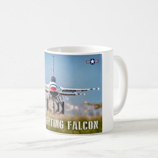 F-16C-KAMPFFAKTOR KAFFEETASSE (VorderseiteRechts)