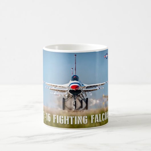 F-16C-KAMPFFAKTOR KAFFEETASSE (Mittel)