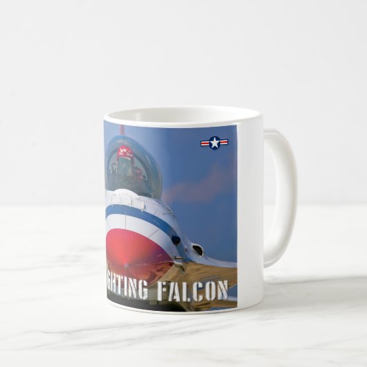 F-16C-KAMPFFAKTOR KAFFEETASSE (VorderseiteRechts)