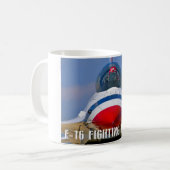 F-16C-KAMPFFAKTOR KAFFEETASSE (Vorderseite Links)