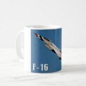 F-16C-KAMPFFAKTOR KAFFEETASSE (Vorderseite Links)