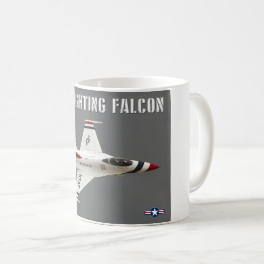 F-16C-KAMPFFAKTOR KAFFEETASSE (VorderseiteRechts)