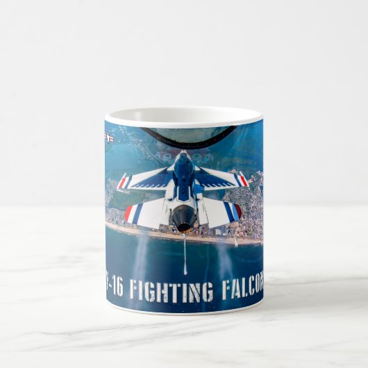 F-16C-KAMPFFAKTOR KAFFEETASSE (Mittel)