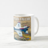 F-16C-KAMPFFAKTOR KAFFEETASSE (VorderseiteRechts)