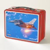 F-16C-KAMPFFAKTOR METALL BROTDOSE (Rückseite)