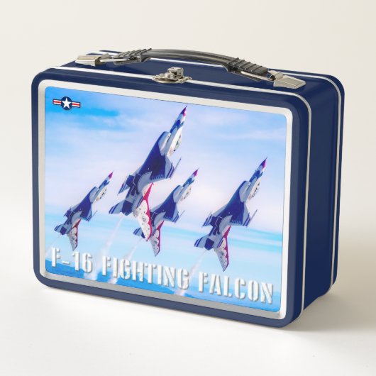 F-16C-KAMPFFAKTOR METALL BROTDOSE (Vorderseite)