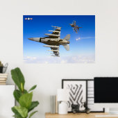 F-16C-KAMPFFAKTOR POSTER (Heimbüro)