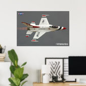 F-16C-KAMPFFAKTOR POSTER (Heimbüro)