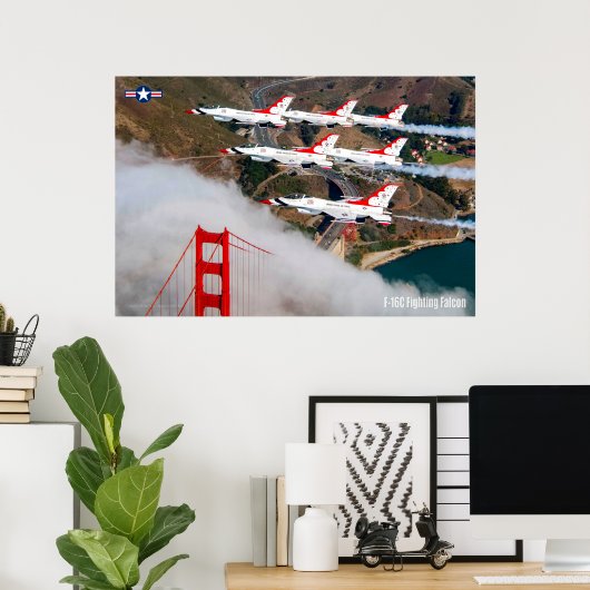 F-16C-KAMPFFAKTOR POSTER (Heimbüro)