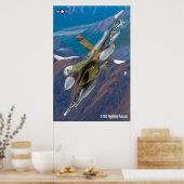 F-16C-KAMPFFAKTOR POSTER (Küche)