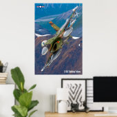 F-16C-KAMPFFAKTOR POSTER (Heimbüro)
