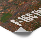 F-16C-KAMPFFAKTOR POSTER (Ecke)