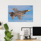 F-16C-KAMPFFAKTOR POSTER (Heimbüro)