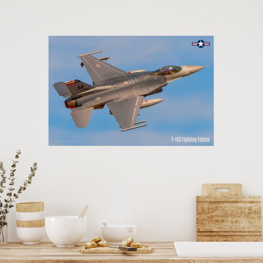 F-16C-KAMPFFAKTOR POSTER (Küche)