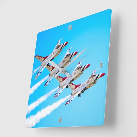 F-16C-KAMPFFAKTOR QUADRATISCHE WANDUHR (Winkel)