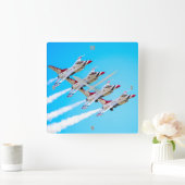 F-16C-KAMPFFAKTOR QUADRATISCHE WANDUHR (Zuhause)