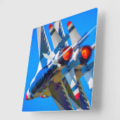 F-16C-KAMPFFAKTOR QUADRATISCHE WANDUHR (Winkel)