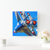F-16C-KAMPFFAKTOR QUADRATISCHE WANDUHR (Zuhause)