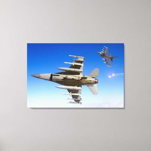 F-16C-KAMPFFALCON 24x36 Leinwanddruck (Vorderseite)