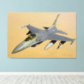 F-16C-KAMPFFALCON 32x48 Leinwanddruck (Insitu (Holzboden))