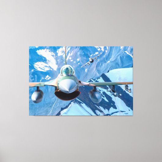 F-16C-KAMPFFALCON 40x60 Leinwanddruck (Vorderseite)