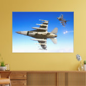 F-16C-KAMPFFALCON 40x60 Leinwanddruck (Insitu (Wohnzimmer))