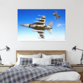 F-16C-KAMPFFALCON 40x60 Leinwanddruck (Insitu (Schlafzimmer))