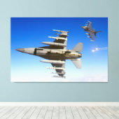 F-16C-KAMPFFALCON 40x60 Leinwanddruck (Insitu (Holzboden))