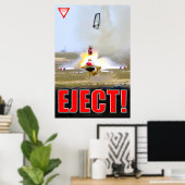 F-16C KÄMPFUNG FALCON - EJEKT! POSTER (Heimbüro)