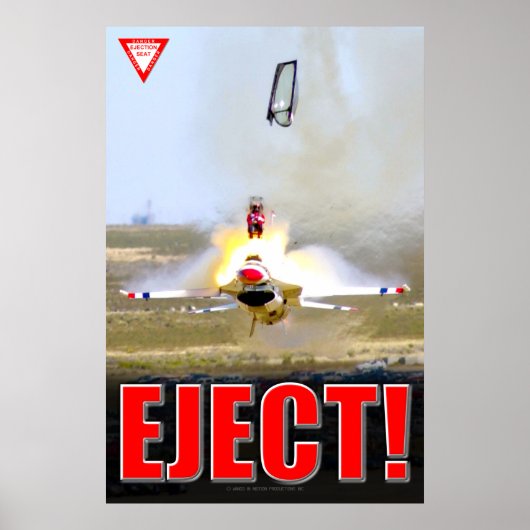 F-16C KÄMPFUNG FALCON - EJEKT! POSTER (Vorne)