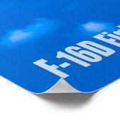 F-16D-KAMPFFALCON POSTER (Ecke)