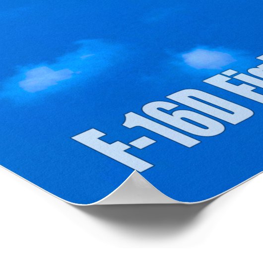 F-16D-KAMPFFALCON POSTER (Ecke)