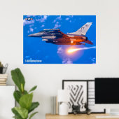 F-16D-KAMPFFALCON POSTER (Heimbüro)