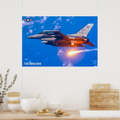 F-16D-KAMPFFALCON POSTER (Küche)