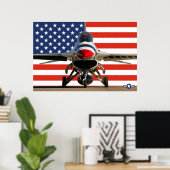 F-16D-KAMPFFALCON POSTER (Heimbüro)