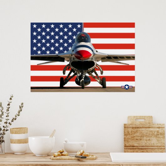 F-16D-KAMPFFALCON POSTER (Küche)