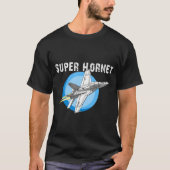 F-18 F/A Super Hornet Airplane T-shirt design (Vorderseite)